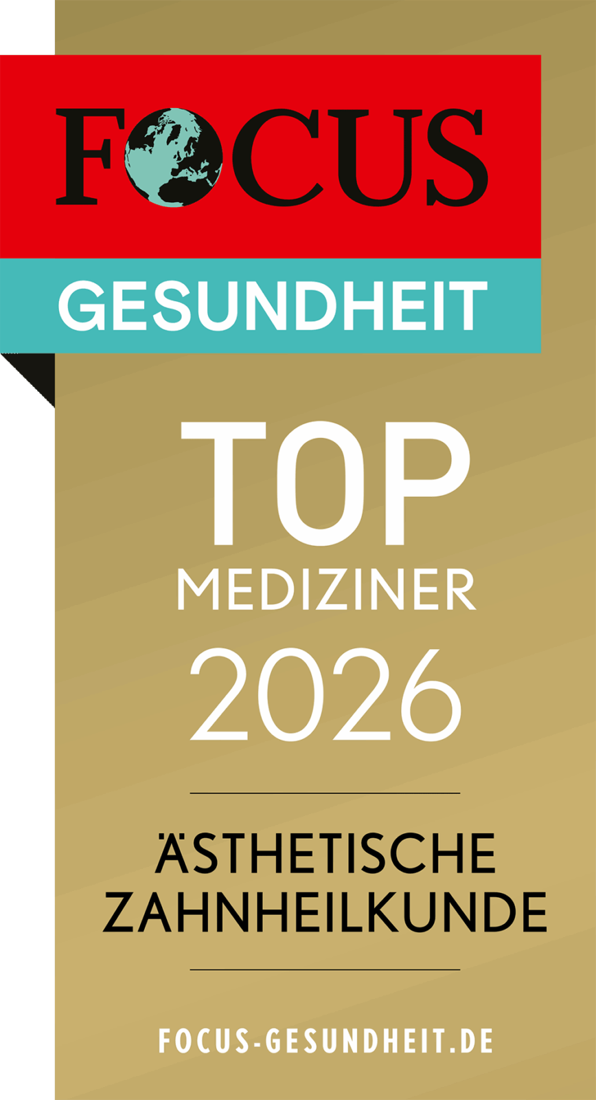 Top Mediziner 2026 Ästhetische Zahnheilkunde Focus Gesundheit Hohl Aesthetics